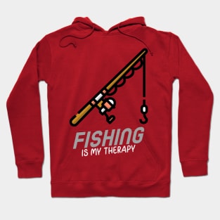 Fishing is my therapy 3 Hoodie